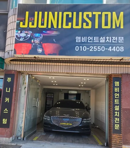 제네시스g80 갤럭시레이 무빙엠비언트+도어수납함 / 제네시스 / G80 / 대전,천안,청주,세종