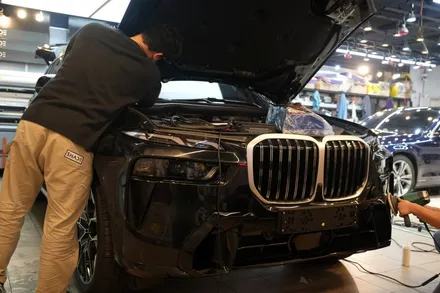 BMW X7 블랙, 고급스러운 브이쿨 X와 함께한다면? / 서울 마포구 성산동