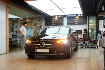 벤츠 C200 버텍스900 전면30% 버텍스700 측후면 35% 시야확보를 위한 선택 / 서울 마포구 성산동