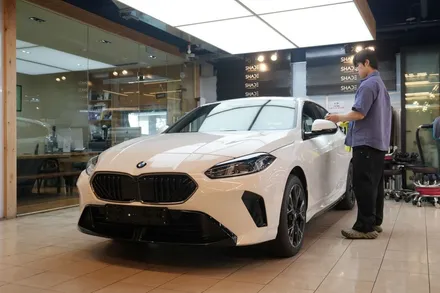 BMW 1시리즈 120 브이쿨K 전면28% 측후면14% 반사필름, 세련된 느낌 / 서울 마포구 성산동