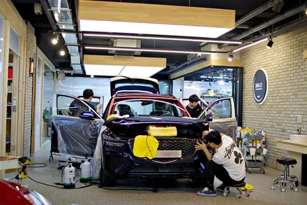 럭셔리 SUV 제네시스 GV70 상암 후퍼옵틱 드레이&프나세 조합시공 / 서울 마포구 성산동