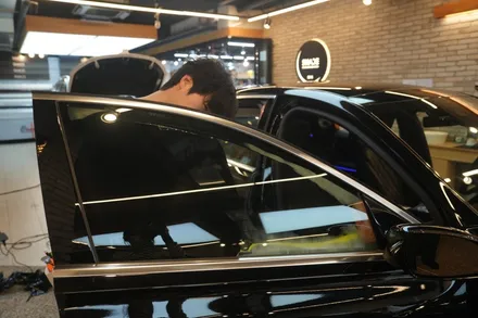 벤츠 S500 버텍스 1100 비반사 풀시공으로 깔끔하게 / 서울 마포구 성산동