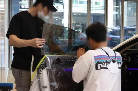 <부분재시공> Benz CLS, 마포 틴팅 샵 셰이드에서 솔라가드 퀀텀 8% 시공후기 / 서울 마포구 성산동
