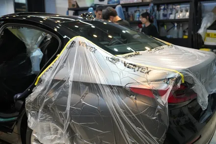 BMW 5시리즈 윈도틴팅 , 블랙박스작업하기 / 서울 마포구 성산동