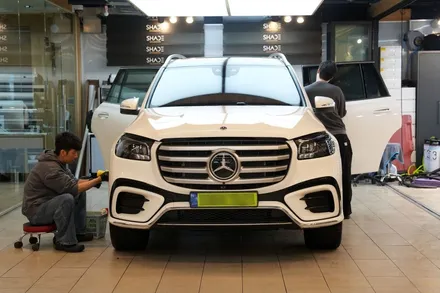 벤츠 GLS580 브이쿨K 전면28 측후면14 은은한 반사감으로 완성 / 서울 마포구 성산동