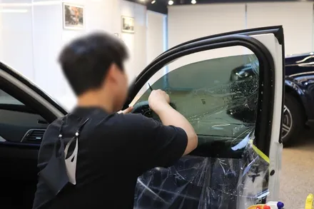 <부분재시공> BMW 3시리즈, 틴팅 전문점 셰이드에서 1열 버텍스700 15% 시공후기 / 서울 마포구 성산동