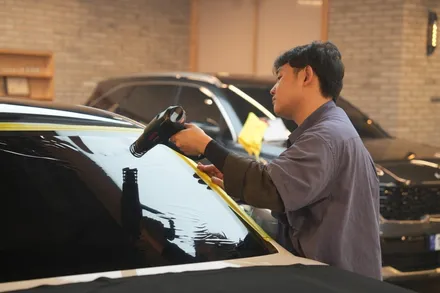 BMW 520i 루마 버텍스 900 윈도틴팅과 PPF 시공 [마포 썬팅샵] / 서울 마포구 성산동