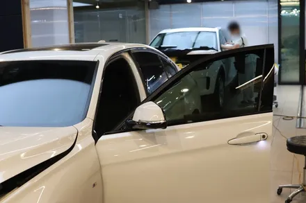 <부분재시공> BMW 3시리즈, 틴팅 전문점 셰이드에서 1열 버텍스700 15% 시공후기 / 서울 마포구 성산동
