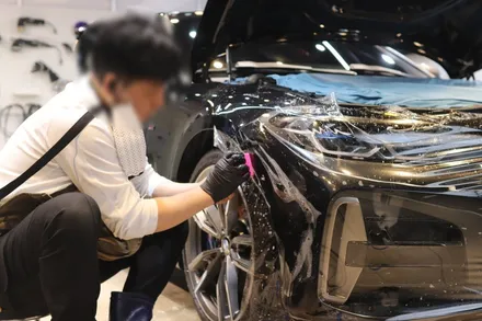 BMW 4리즈 M440i, 마포 윈도틴팅 셰이드에서 차량 도장면을 보호해주는 지벤트 트렉데이 PPF 시공 / 서울 마포구 성산동