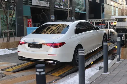 벤츠 S클래스 S400d, 마포 윈도 틴팅 셰이드에서 비반사 필름 루마 버텍스 900 시공 / 서울 마포구 성산동