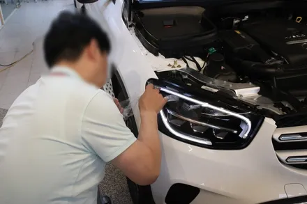 Benz GLC, 마포 틴팅 셰이드에서 솔라가드 퀀텀 28/14/5, PPF, 유리막 코팅, 발수 코팅 시공 후기 / 서울 마포구 성산동