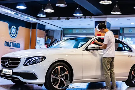 후퍼옵틱 나노세라믹 썬팅은 좀 더 진하게 벤츠 E250을 멋지게 / 서울 마포구 성산동