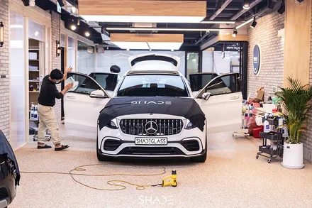 벤츠 열차단썬팅 지벤트 ZV90 프리미엄 틴팅 작업 GLC 63AMG / 서울 마포구 성산동