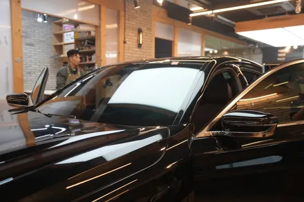 BMW 745e, 썬팅 재작업으로 되찾은 미소 / 서울 마포구 성산동