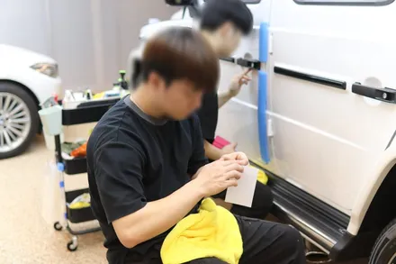 감탄연발 벤츠  지바겐 G63 AMG, 마포 프리미엄 썬팅 셰이드에서 블락포디 샴페인골드로 드레스업 / 서울 마포구 성산동