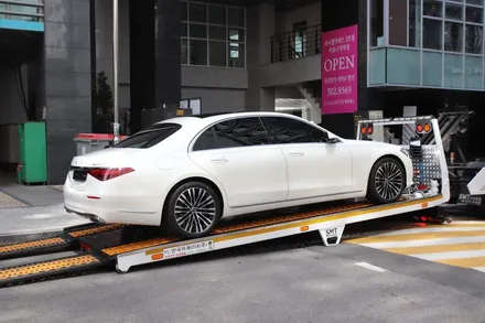 벤츠 S클래스 (S450) 루마 버텍스 윈도틴팅, 마포 셰이드에서 고급스러운 차콜핏을 띄우는 비반사 필름 버텍스 900 윈도틴팅 시공 / 서울 마포구 성산동