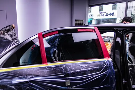 후퍼옵틱 윈도 틴팅 S350 중후한 느낌의 고급세단에 어울리는 썬팅 / 서울 마포구 성산동