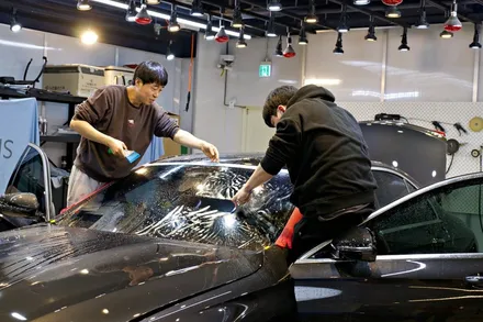 상암 셰이드에서 벤츠 E클래스 차량에 지벤트 윈드실드 타입 A 시공하기 / 서울 마포구 성산동