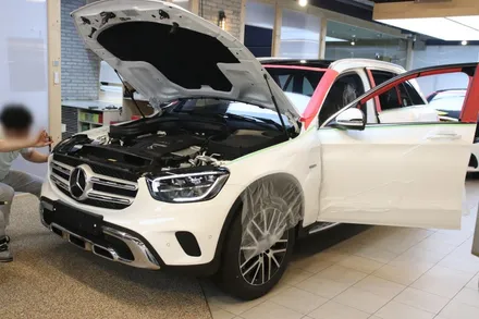 Benz GLC, 마포 틴팅 셰이드에서 솔라가드 퀀텀 28/14/5, PPF, 유리막 코팅, 발수 코팅 시공 후기 / 서울 마포구 성산동