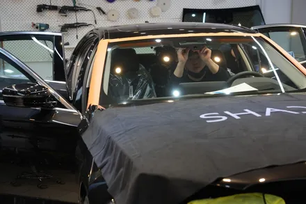 BMW 5시리즈 윈도틴팅 , 블랙박스작업하기 / 서울 마포구 성산동