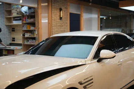 제네시스 G80, 레이니블루로 재시공하여 또 다른 느낌으로 / 서울 마포구 성산동