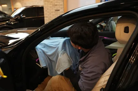 BMW 5시리즈 프리미엄 나노 세라믹 깔끔한 재시공 썬팅 ! / 서울 마포구 성산동