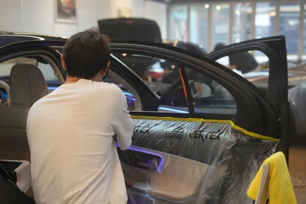 벤츠 E350 글라스틴트 반사필름 선셋, 고급스러움의 완성 / 서울 마포구 성산동