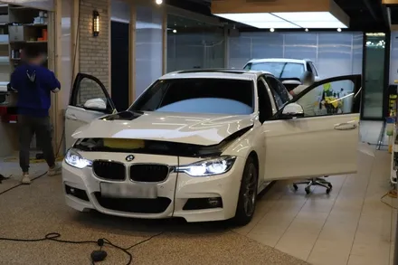 <부분재시공> BMW 3시리즈, 틴팅 전문점 셰이드에서 1열 버텍스700 15% 시공후기 / 서울 마포구 성산동