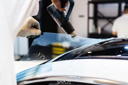 전면유리 보호필름 벤츠 C63 AMG 쿠페의 앞유리는 소중하니까 / 서울 마포구 성산동