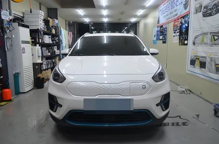 니로 전기차 부산 사상구 썬팅 전면 측면 재시공