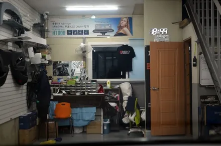 싼타페DM 더프라임 열반사 열차단 전면 썬팅 재 시공 부산 사상구 썬팅 레인보우 사상점