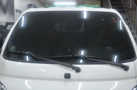 부산 사상구썬팅 포터2 어보브 윈드블루 반사필름 대세