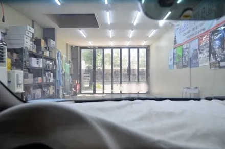 부산 사상구 K3 레인보우 I55 전면썬팅 재시공