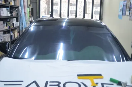 부산 사상구 썬팅 어보브 크롬하츠블루 30% 그랜저HG 전면썬팅
