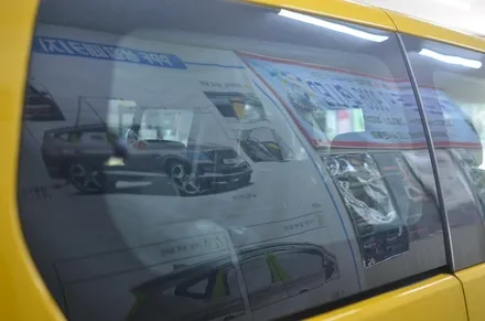 그랜드스타렉스 어린이보호차량 썬팅 규제 단속 제거 부산 사상구 썬팅 전문점 오토모빌