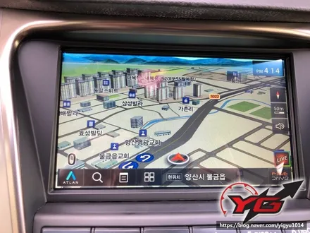 양산네비매립 그랜져HG네비고장 파인드라이브몬스터8네비게이션교체 / 경남 양산, 김해, 부산