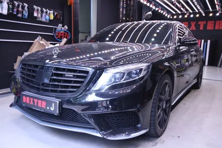 대구랩핑 W222 S클래스(S63AMG) 화이트전체랩핑 / 대구 구미