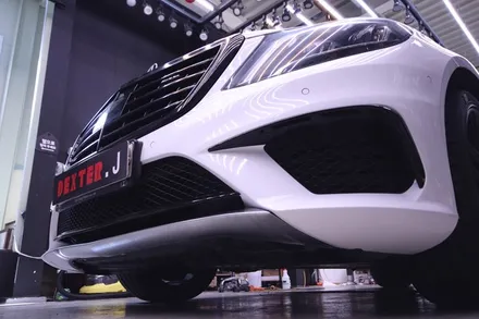 대구랩핑 W222 S클래스(S63AMG) 화이트전체랩핑 / 대구 구미