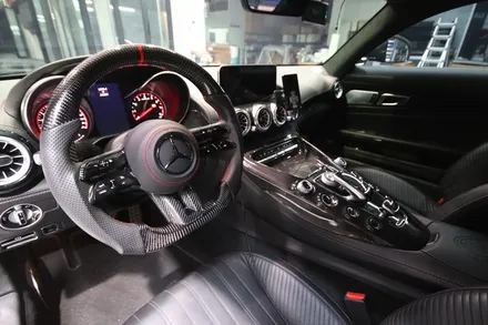 대구 수입차 실내튜닝 AMG GT 2도어 드라이카본 실내트림 교체 순정 퀄리티 / 대구 구미