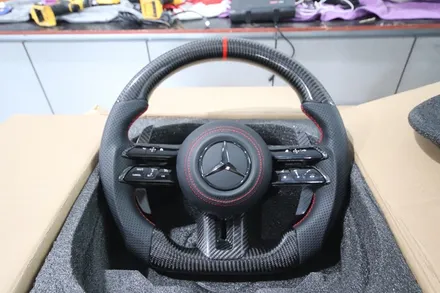 대구 핸들 교체 AMG GT 2도어 카본 스티어링휠 튜닝 마그네틱 패들쉬프트 교환 / 대구 구미