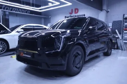 대구 부분랩핑 EV9 크롬딜리트 / 컬러안전벨트 작업 / 대구 구미