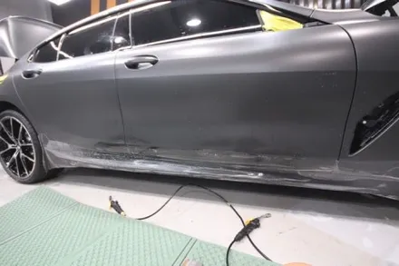 대구 PPF M850i 8시리즈 신차 전체 무광 PPF 한정판 프로즌그레이 윈드실드 실내까지 완벽 랩핑 / 대구 구미