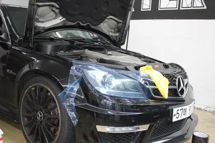 대구랩핑 C63AMG 크롬죽이기 [덱스터제이] / 대구 구미