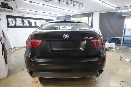 대구랩핑 BMW X6 사틴블랙 전체랩핑 / 대구 구미