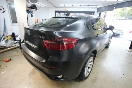 대구랩핑 BMW X6 사틴블랙 전체랩핑 / 대구 구미