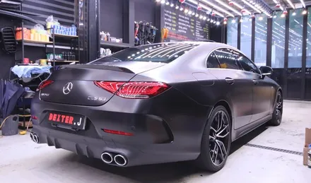 대구랩핑 CLS53AMG 사틴블랙 전체랩핑 / 대구 구미