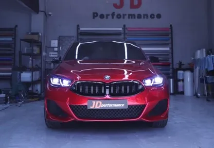 대구전체랩핑 5GT 8시리즈 개조 후 크롬딜리트와 실내랩핑까지 / 대구 구미