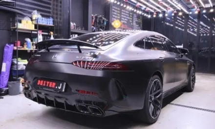 대구랩핑 amg gt63 사틴블랙 전체랩핑 / 대구 구미