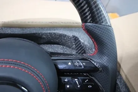 대구 핸들 교체 AMG GT 2도어 카본 스티어링휠 튜닝 마그네틱 패들쉬프트 교환 / 대구 구미