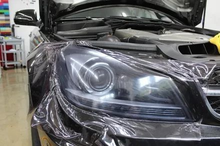 대구랩핑 C63AMG 크롬죽이기 [덱스터제이] / 대구 구미